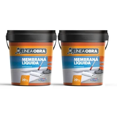 Combo Membrana L�quida L�nea Obra Pintemax 20+20 Color Terracota