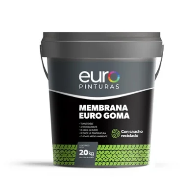 Membrana Impermeabilizante Euro con Goma de Caucho color Gris 20kg