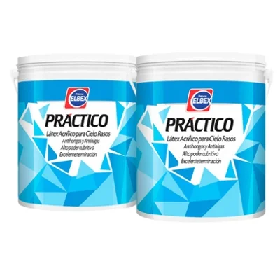 Combo Cielo Raso Practico Elbex 18lts + 18lts 