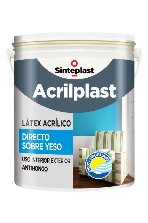 L�tex acr�lico directo sobre yeso Acrilplast 20lt  