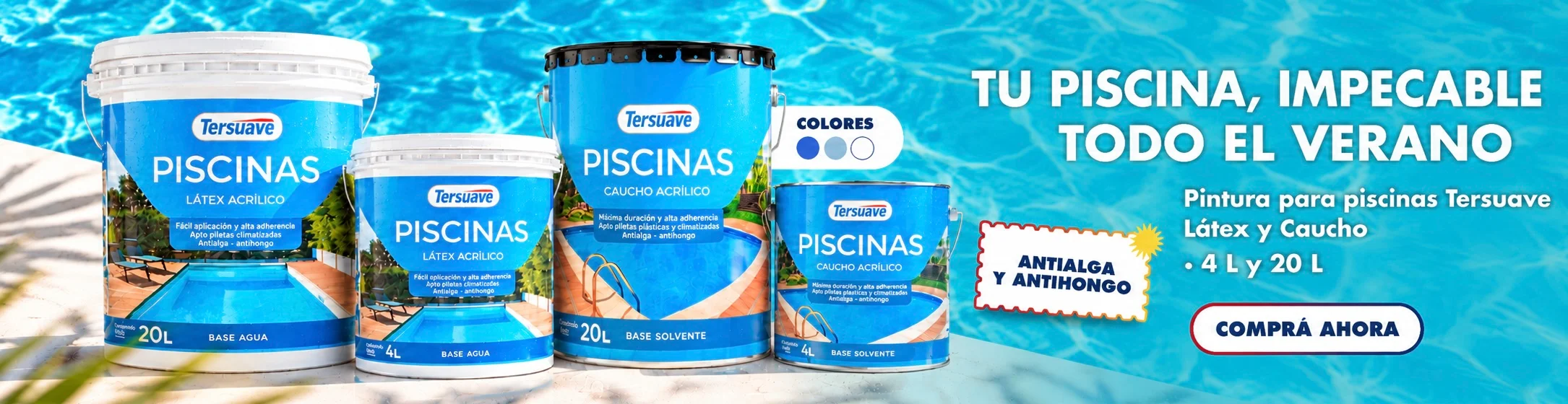 3-Banner Pintura para piscinas Caucho acr�lico