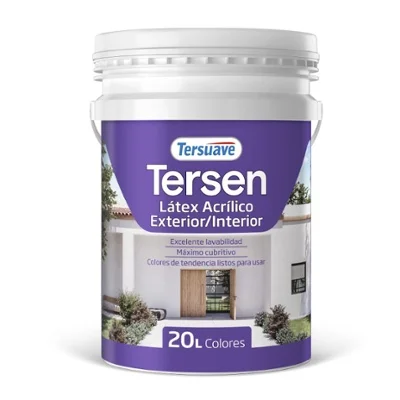 Pintura l�tex lavable Interior-Exterior Tersuave 20lts