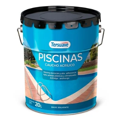 Pintura para piscinas con caucho color Blanco 20lts