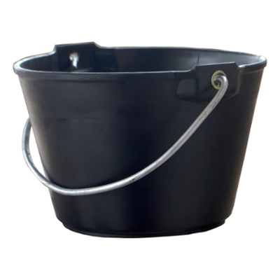 Balde de alba�il color negro 10Lts