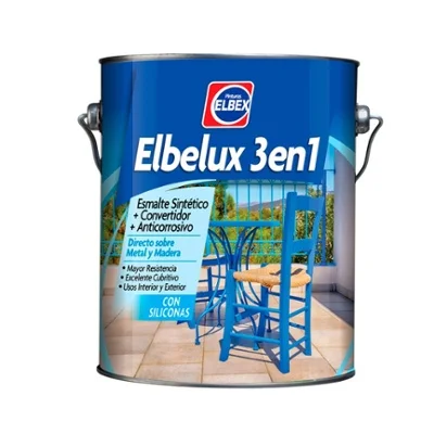 Esmalte 3 en 1 Elbelux Color Marr�n Chocolate 1Lt