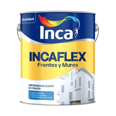 Impermeabilizante exterior Incaflex Frentes y Muros 20Lts 