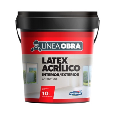 Latex Obra Interior/Exterior Pintemax 10Lts