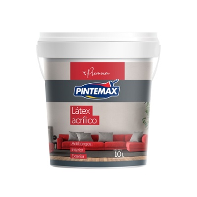 Pintura L�tex Premium Interior / Exterior Pintemax 10Lts