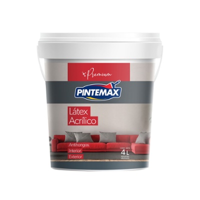 Pintura L�tex Premium Interior / Exterior Pintemax 4Lts