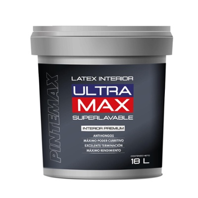 L�tex Interior s�per lavable Ultramax Pintemax 18Lts