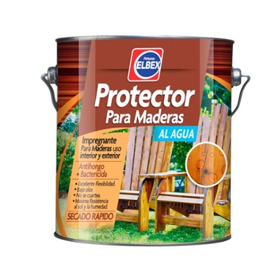 Protector de Madera al Agua Caoba Elbex 1Lt