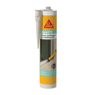 Silicona neutra Sika Sikasil C Sikasil C Negro 280 ml