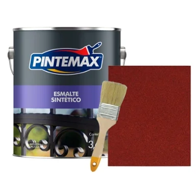 Combo Esmalte Satinado Blanco 3,6lt Pintemax + Pincel 2