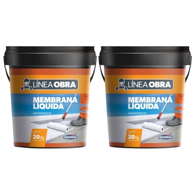 Combo Membrana L�quida 20kg + 20kg l�nea Obra Pintemax
