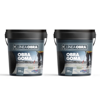 Combo Membrana L�quida con Goma de Caucho Pintemax 20 + 20kgrs. Color Blanco